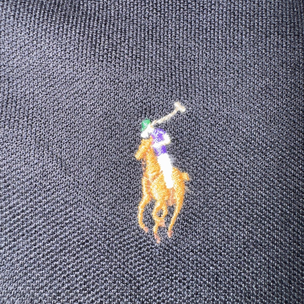 Polo Ralph Lauren Mens XL Black Pima Cotton Short Sleeve Polo Shirt Pony Logo - Picture 4 of 11